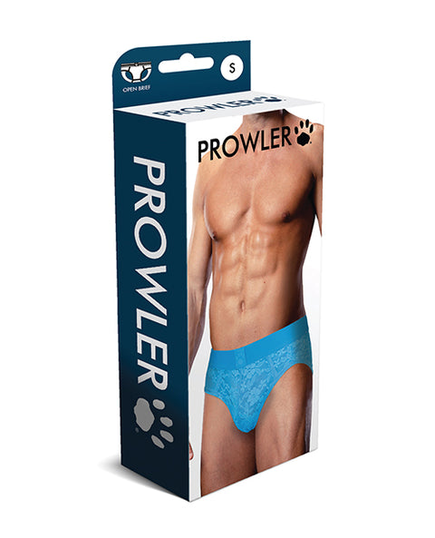 Prowler Lace Open Back Brief - Blue