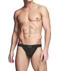 Prowler Red Fishnet Ass-Less Jock - Black