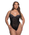 Wild Thing Underwire Teddy - Black Leopard