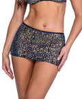 Sequin Fishnet Skirt - Black/Multi