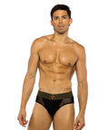 Sacred Heart Briefs W/Studded Elastic Waist Band - Black