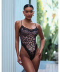 Fierce Lace Teddy - Leopard