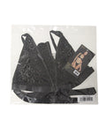 Wild Thing Bralette W/Thong - Black Leopard