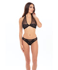 Rene Rofe Midnight Halter Set Black