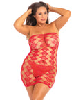 Rene Rofe Queen Of Hearts Tube Dress Red