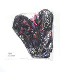 Black Mesh Butterfly Print Bustier W/G-String - Multi-Color