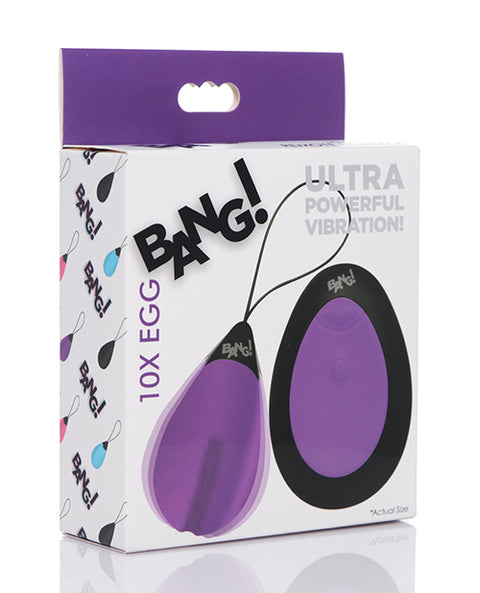 Bang! 10x Silicone Vibrating Egg
