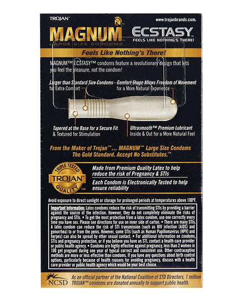 Trojan Magnum Ecstasy Condoms - Box of