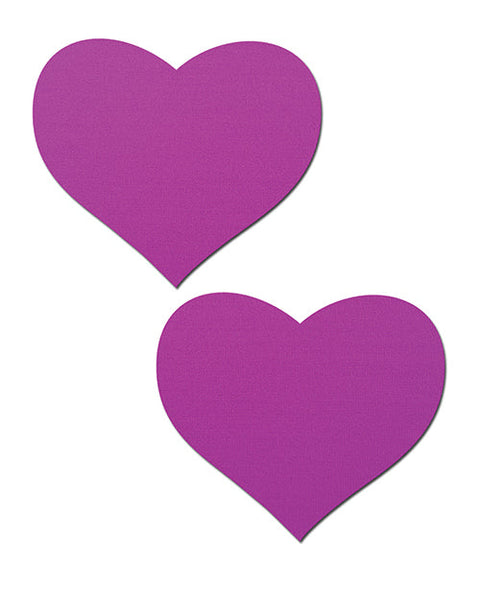 Pastease Basic Heart Black Light Rearchived - Neon Purple O/S
