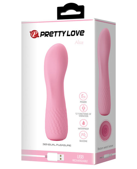 Pretty Love Alice Mini Vibe 12 Function - Flesh Pink