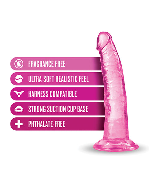 Blush B Yours Plus 7.5" Lust n' Thrust Dildo - Pink