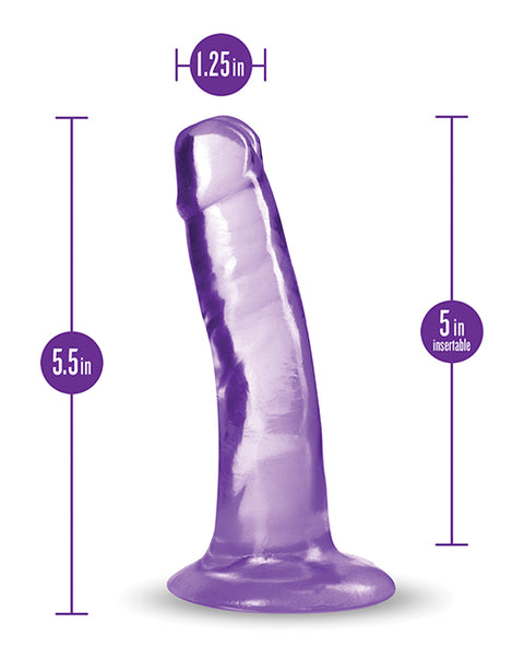 Blush B Yours Plus 5.5" Hard n' Happy Dildo - Purple