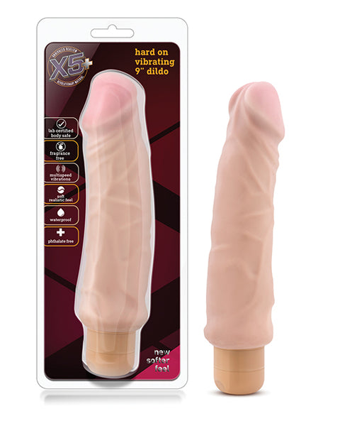 Blush X5 Plus Hard On Vibrating 9" Dildo