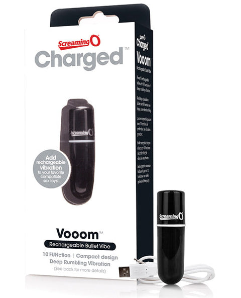 Screaming O Charged Vooom Rechargeable Bullet Vibe - Blue