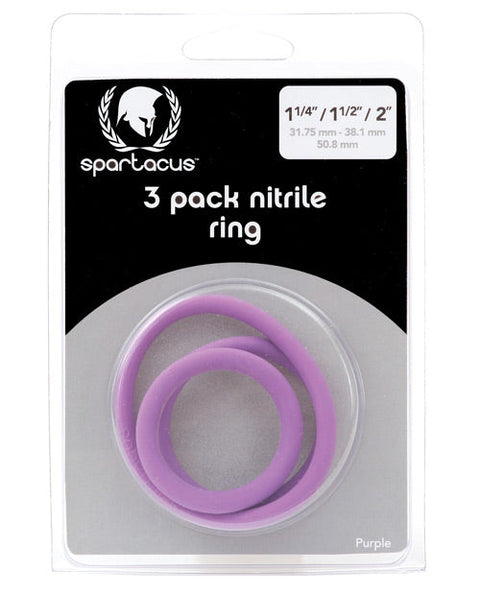 Spartacus Nitrile Cock Ring Set