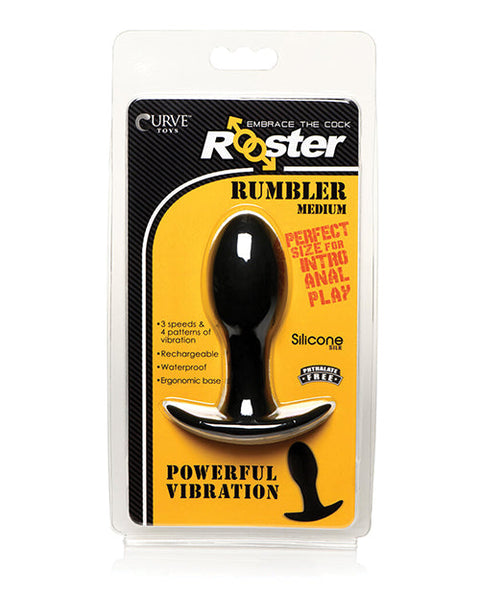 Curve Toys Rooster Rumbler Vibrating Silicone Anal Plug