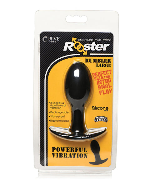 Curve Toys Rooster Rumbler Vibrating Silicone Anal Plug