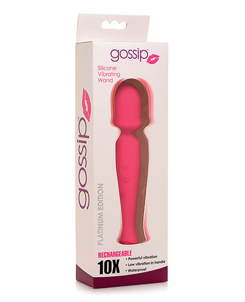 Curve Toys Gossip Silicone Vibrating Wand 10x