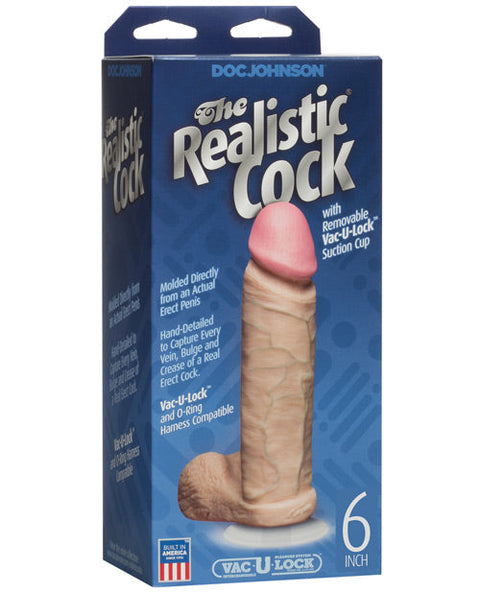 6" Realistic Cock w/Balls