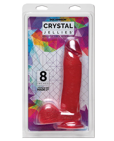 Crystal Jellies 8" Ballsy Cock