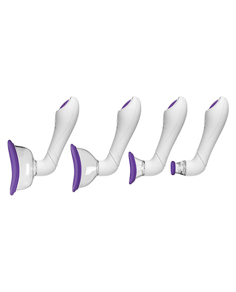 Bloom Intimate Body Automatic Vibrating Rechargeable Pump - Purple/White