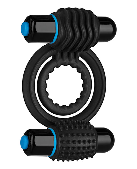 OptiMale Vibrating Double C Ring - Black