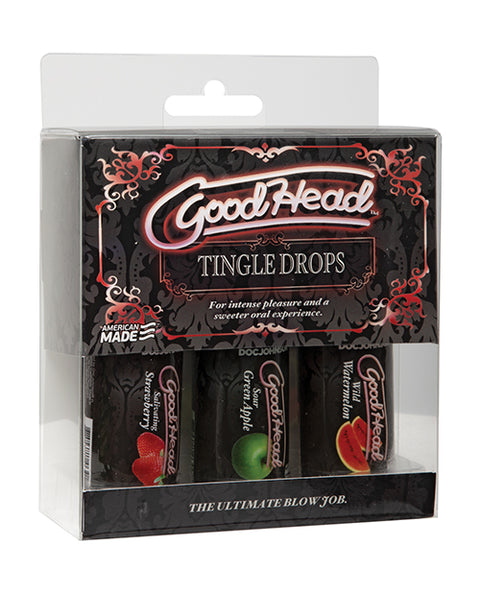 GoodHead Tingle Drops Kit - Strawberry/Green Apple/Watermelon