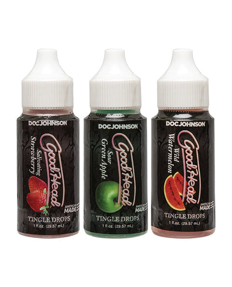 GoodHead Tingle Drops Kit - Strawberry/Green Apple/Watermelon