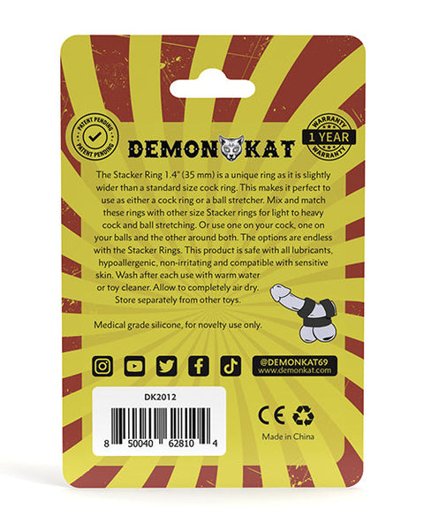 Demon Kat 1.4' Stacker Ring - Black