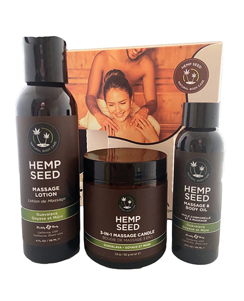 Earthly Body Hemp Seed Massage in a Box - Asst.