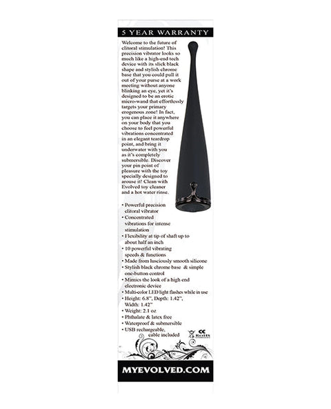 Evolved Straight to the Point Vibrator - Black