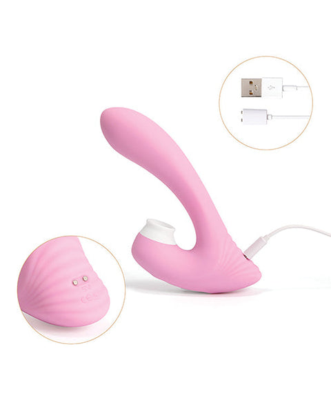 Jubilee G-Spot Vibrator & Licking Clitoral Stimulator - Pink