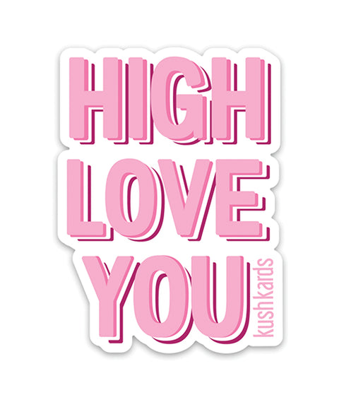 High Love Naughty Sticker - Pack of 3