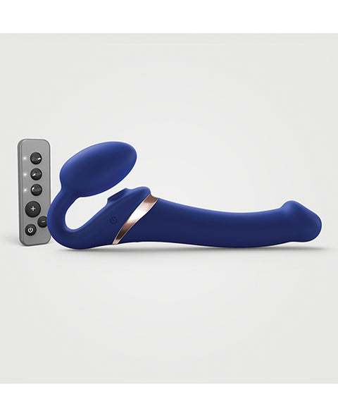 Strap On Me Multi Orgasm Bendable Strapless Strap On Medium - Night Blue