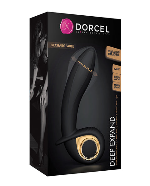 Dorcel Deep Expand Inflatable Vibrator - Black/Gold