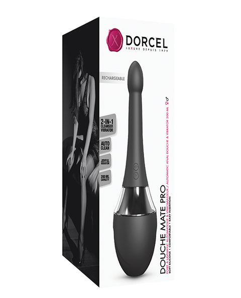 Dorcel Vibrating Douche Mate Pro - Black/Silver