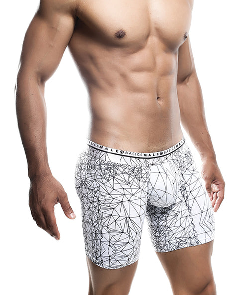 Male Basics Spider Hipster Boxer Brief White/Black MD