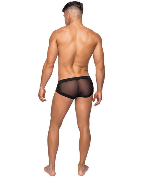 Hoser Stretch Mesh Micro Mini Short Black