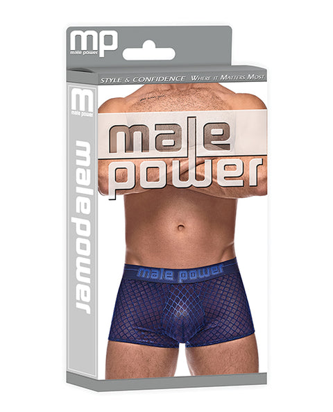 Diamond Mesh Mini Short Blue XL