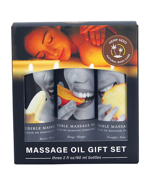 Earthly Body Edible Massage Oil Gift Set - 2 oz