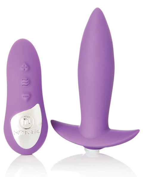 Nu Sensuelle Remote Control Rechargeable Mini Plug - Purple