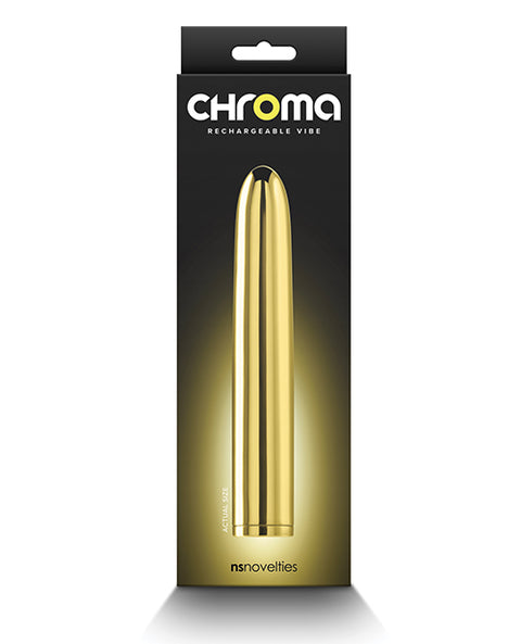 Chroma 7" Rechargeable Vibe - Gold