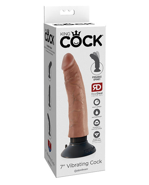 King Cock 7" Vibrating Cock