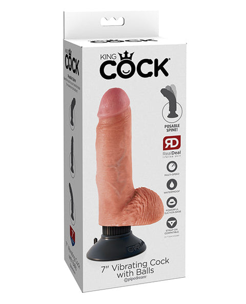 King Cock 7" Vibrating Cock