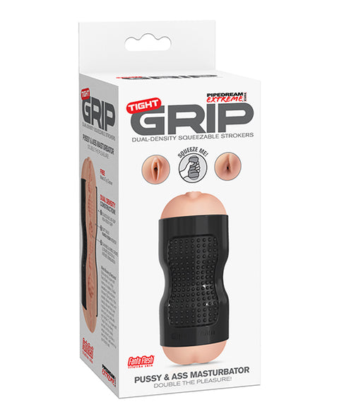 PDX Extreme Tight Grip Dual Density Squeezable Strokers - Pussy &