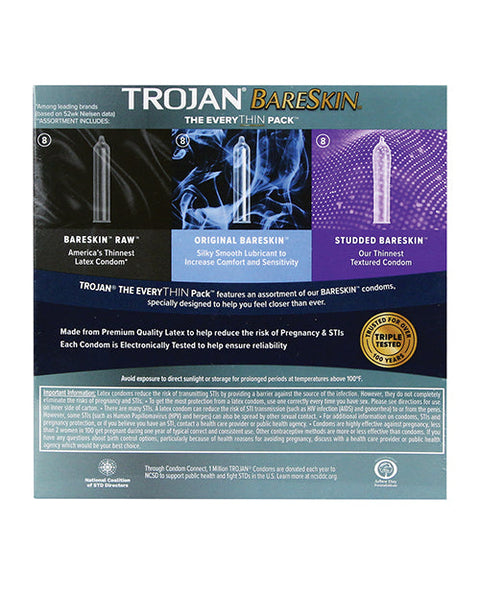 Trojan BareSkin EveryTHIN Condom - Variety Pack of