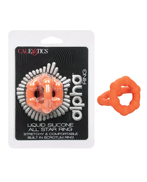 Alpha Liquid Silicone All Star Ring - Orange