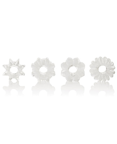 Basic Essentials Rings - Clear Set of 4