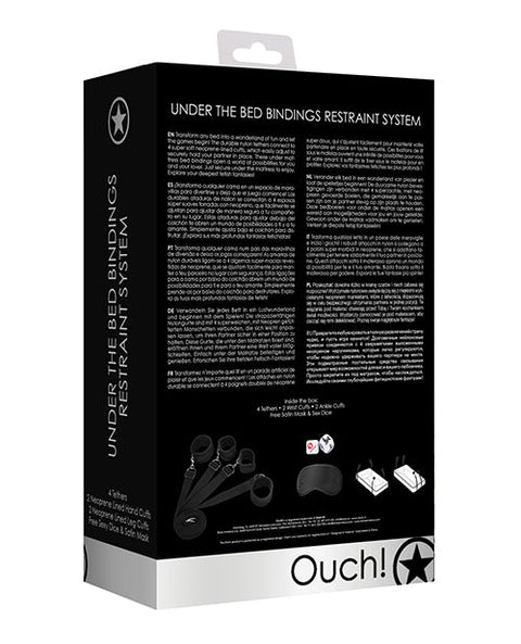 Shots Ouch Bed Restraint System - Black