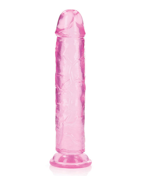 Shots RealRock Realistic Crystal Clear 10" Straight Dildo